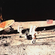 Image for article titled Apollo astronaut really did hit lunar golf ball for miles and miles and miles